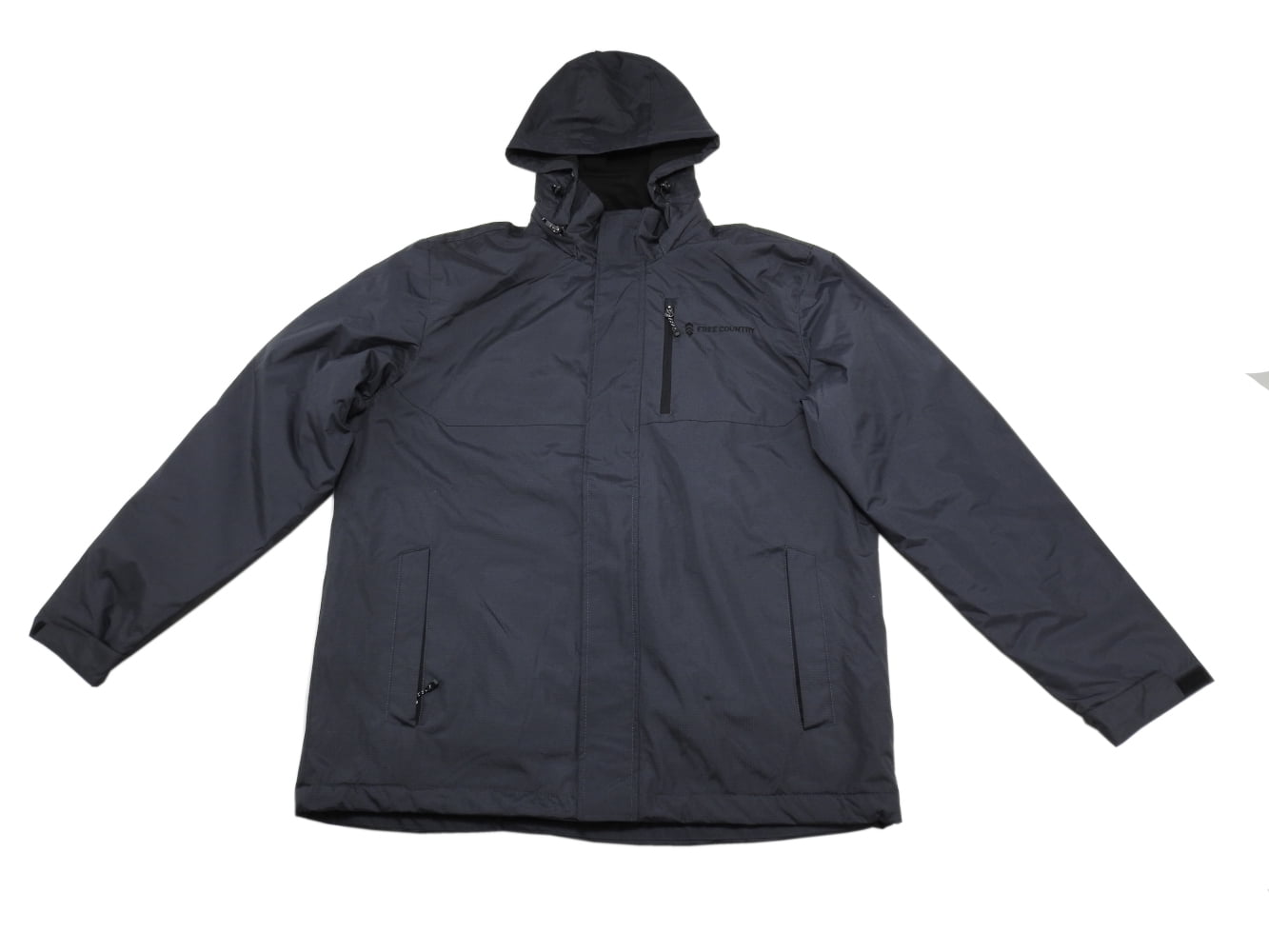 men's free country colorblock hooded jacket