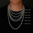 thumbnail image 6 of 3-5MM Leisure Moissanite Tennis Necklace for Men Lab Grown Diamond Tennis Necklace Bridalgroom Full Moissanite Necklace Wedding Necklace Daily Wear Tennis Chain for Men, 6 of 10