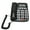 Black, variant on Corded Phone Caller ID Adjustable Ringtone Shortcuts Memory Wired Landline With Indicator, Profession Practical Caller ID Phone, Desk Landline For Home Office