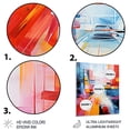 thumbnail image 3 of Designart "Spiral of Speed in Colorful Cubism III" Abstract Canvas Wall Art - Modern Colorful Abstract Collages Entryway Wall Art Print, 3 of 6