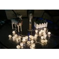 thumbnail image 3 of JUNELILY Christmas 30 LED Lantern Hanging String Lights Battery-Powered - Metal Wire Spheres (9ft), 3 of 6