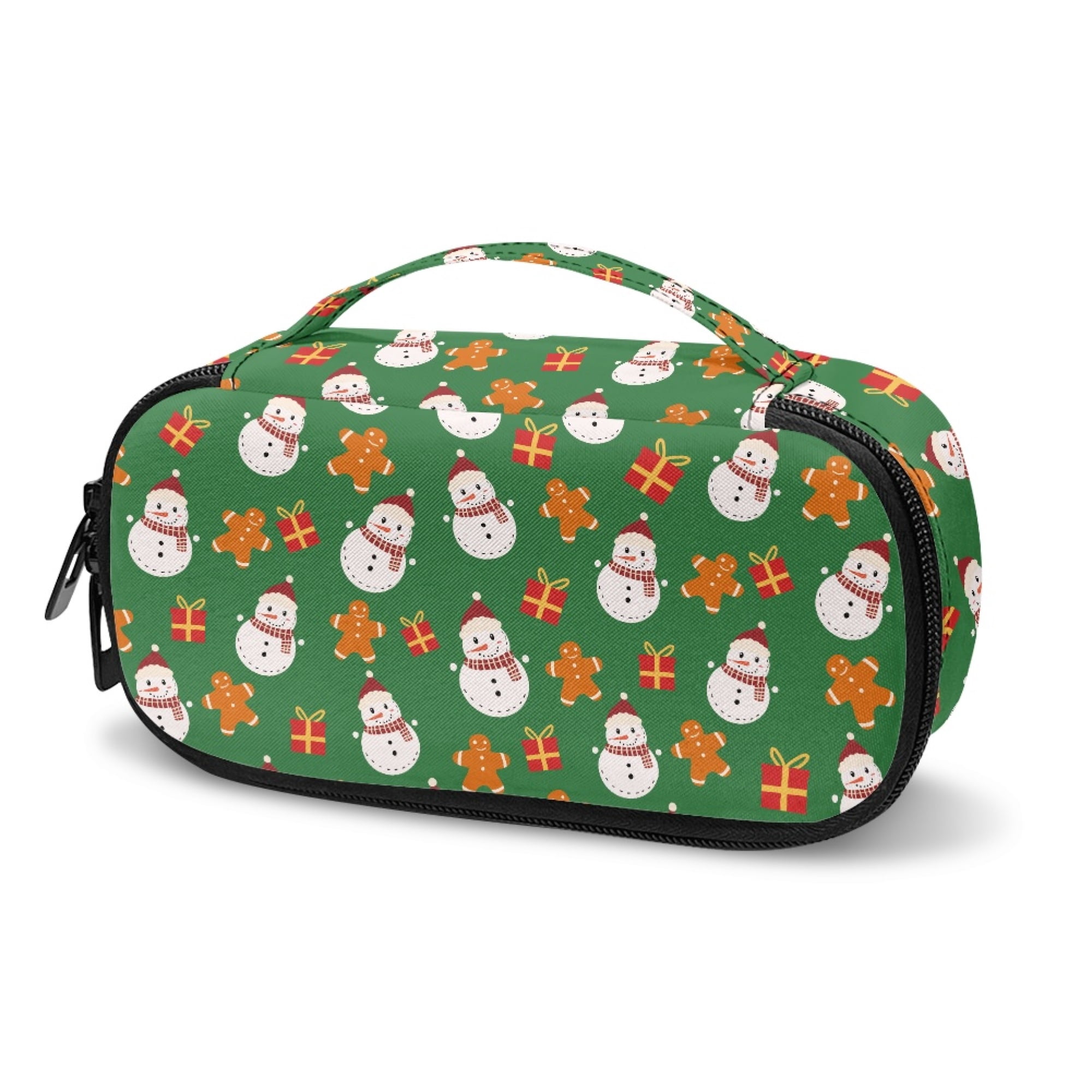 Jiueut Christmas Snowman Insulin Storage Bag Diabetic Care Organizers & Travel Kits Small Insulated Bag for Medicine Storage Zipper Bags for Organizing Insulin Pouch with Extra Room