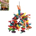 thumbnail image 4 of Wooden Blocks Parakeet Toy, Natural Wooden Multicolored Easy Hangable Safe Parakeet Toy  For Toys For Pet Bird For Parakeet For Parrots Chew And Play Thick Rope, 4 of 8