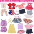 thumbnail image 2 of Set de ropa para muñecas K.T. Fancy American Doll de 18 pulgadas, 10 juegos, 2 of 9