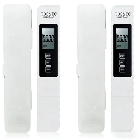 4 in 1 Digital Water Tester TDS Meter EC Temp Color Display 0-9990 PPM Portable Water Quality Tester with ATC for Drinking Water Aquarium Hydroponics Tap Water Pool