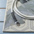 thumbnail image 4 of SAFAVIEH Barbados Tropical Leaves Outdoor Area Rug, 5'3" x 7'6", Grey/Gold, 4 of 13