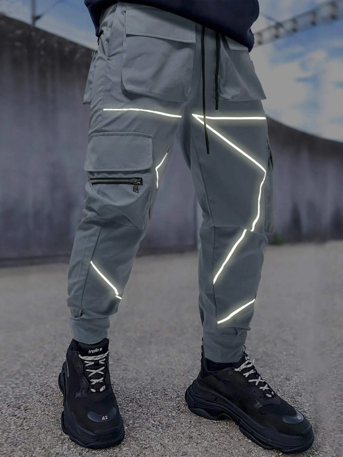 MJNONG - MJNONG Men Reflective Binding 