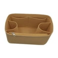 thumbnail image 3 of Milageto Purse Organizer Insert for Handbags Cosmetic Bag Handbag Organizer Khaki 41x18x25cm, 3 of 8
