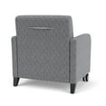 thumbnail image 3 of Siena Reception Oversize Guest Chair / Casters / Black Wood Legs / Gray / Gray, 3 of 5