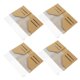 thumbnail image 2 of FELTECHELECTR 4 fundas de papel kraft para pasaporte de viaje con 4 carteras organizadoras de pasaporte de PVC., 2 of 5