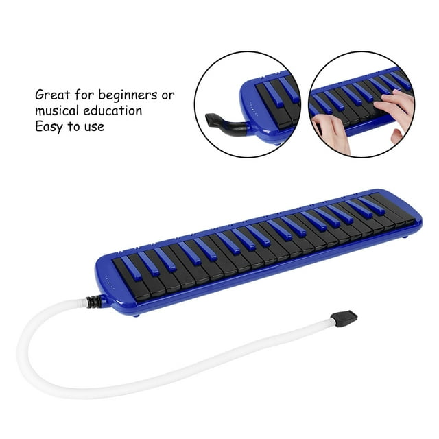 F-37s Melodica, 37 Key Blowpipe Mouthpiece Piano Wind Musical Instrument With Musical Note Sticker And Storage Bag, Birthday Gifts For Beginner And Melodica Lovers, Easy To Play