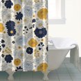 thumbnail image 4 of Pioneer Flower Floral Print Pattern Shower Curtain 84"x72", Bathroom Decorative Shower Curtain Set with 12 Hooks, Waterproof Washable, 4 of 6