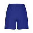 thumbnail image 5 of zbxnLI Women's Sweat Shorts Casual Summer Running Athletic Shorts Lounge Shorts with Pockets and Drawstring, 5 of 6