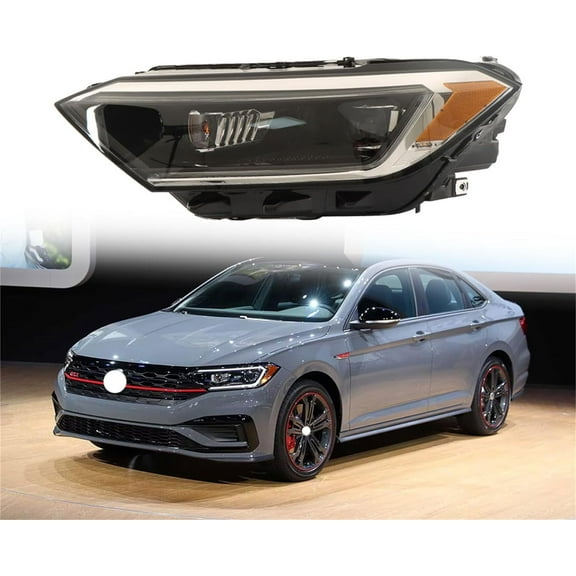 labwork Headlight Assembly Replacement for Jetta SEL 2019-2022 Projector Headlights with DRL Set Driver Side VW2502175