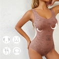 thumbnail image 4 of Rciityk Rose Gold Bodysuit for Women Tummys Control Seamless Tops Compression Butt Lifting Shapewear Soft Crew Neck Body Shaper - Spring/Summer Savings Clearance, 4 of 6