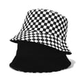 thumbnail image 3 of XYIYI Lindo sombrero de cubo para playa, sombreros de pescador para mujer, reversible de doble cara, 3 of 5