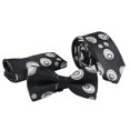 thumbnail image 1 of Bangcool Cravate pour Homme Mode Motif Paon Cravate d'Affaires avec Pochette Carrée et Nœud Papillon, 1 of 10