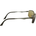 thumbnail image 2 of Ray-Ban 0RB3498 Rectangle Sunglasses - Size - 61 (Grey Gradient Brown Polar), 2 of 3