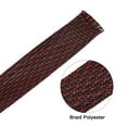 thumbnail image 4 of Uxcell Insulation Braid Sleeving, 16.4 Ft-1.26" High Temperature Sleeve, 4 of 4