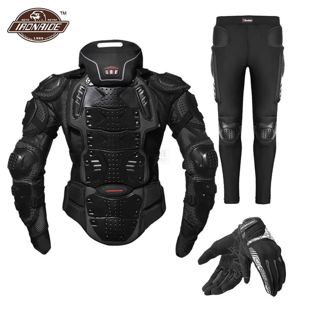 Chaqueta de motocicleta, conjunto de armadura de cuerpo completo, traje de armadura de pecho para motocicleta, equipo de protección de carreras de Motocross, protección de Moto S-5XL