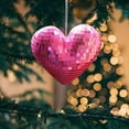 thumbnail image 3 of Disco Heart Ornaments Heart Shaped Pendant High Quality for Wedding and Party Decoration, 3 of 5