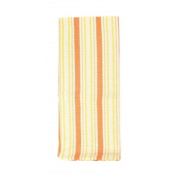 AG-30631S-4 Tea Towels, Orange Stripe - Set of 4