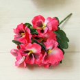 thumbnail image 4 of 10 Heads Artificial Pansy Flowers 26cm Fake Flower Butterfly Orchid Bouquet For Wedding Party Balcony Desktop Home Office Decora, 4 of 5