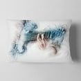 thumbnail image 2 of Designart Man Playing A Guitar Watercolor - Contemporary Throw Pillow - 12x20, 2 of 5