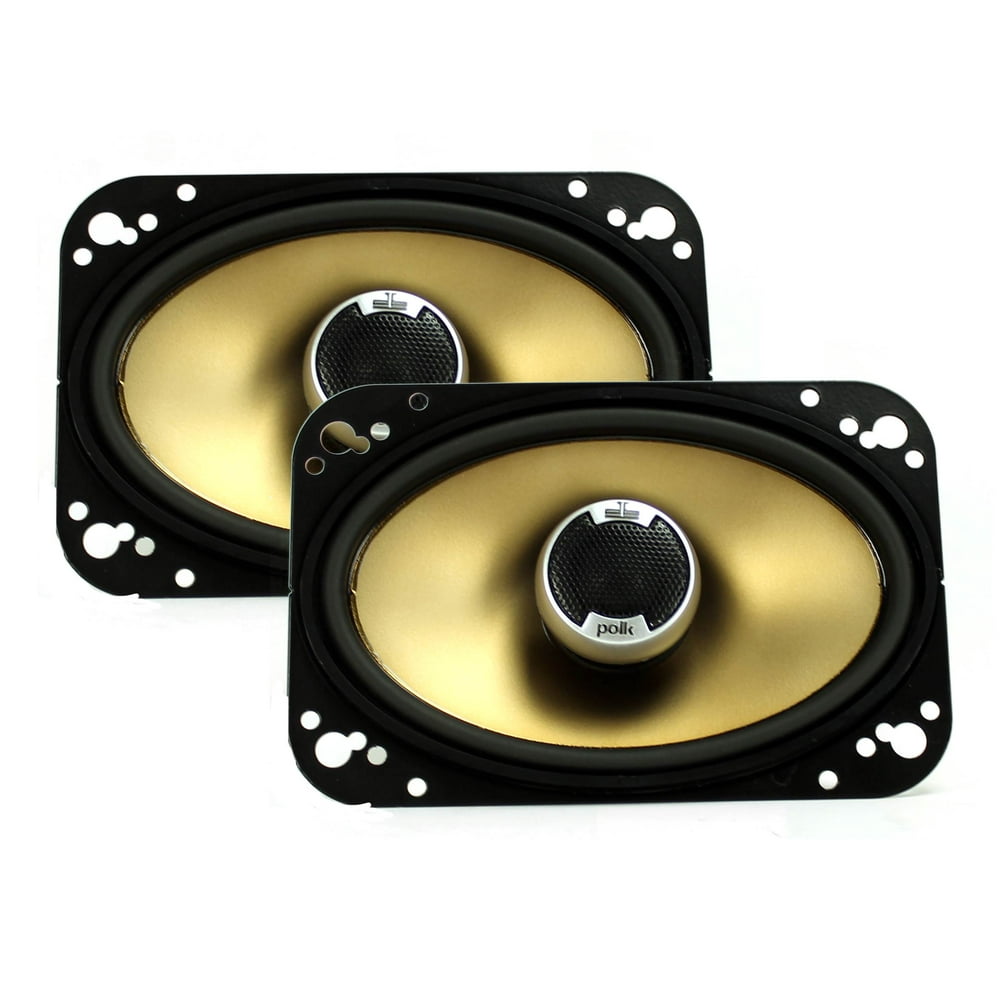 2) Polk Audio DB461 4x6" 135W 2Way Car/Marine Coax 4 x 6 Speakers