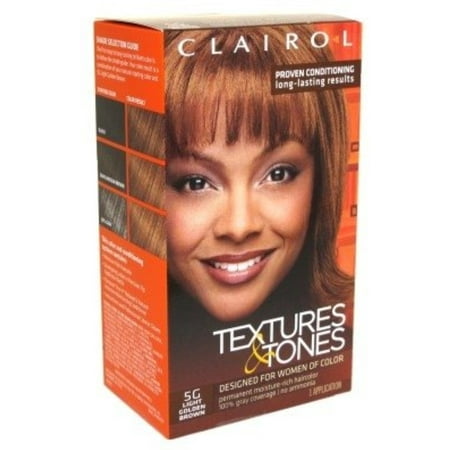 2 Pack - Clairol Textures & Tones 5G Light Golden Brown, 1 (Best Two Tone Hair Colors)