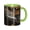 Green, variant on Marble Pattern Black Gold Coffee Mug Fun Custom Ceramic Mugs 11oz Black