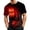 #03 Deep Red, variant on Halloween Tops for Men Horror Skull Graphic Printed Tees Short Sleeve Crew Neck Classic Fit Festive Shirts Stretchy Casual Tops,3XL,Gray