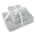 thumbnail image 6 of Hotel Style 100% Organic Cotton Luxury 6-Piece Towel Set, Platinum Silver, 6 of 11