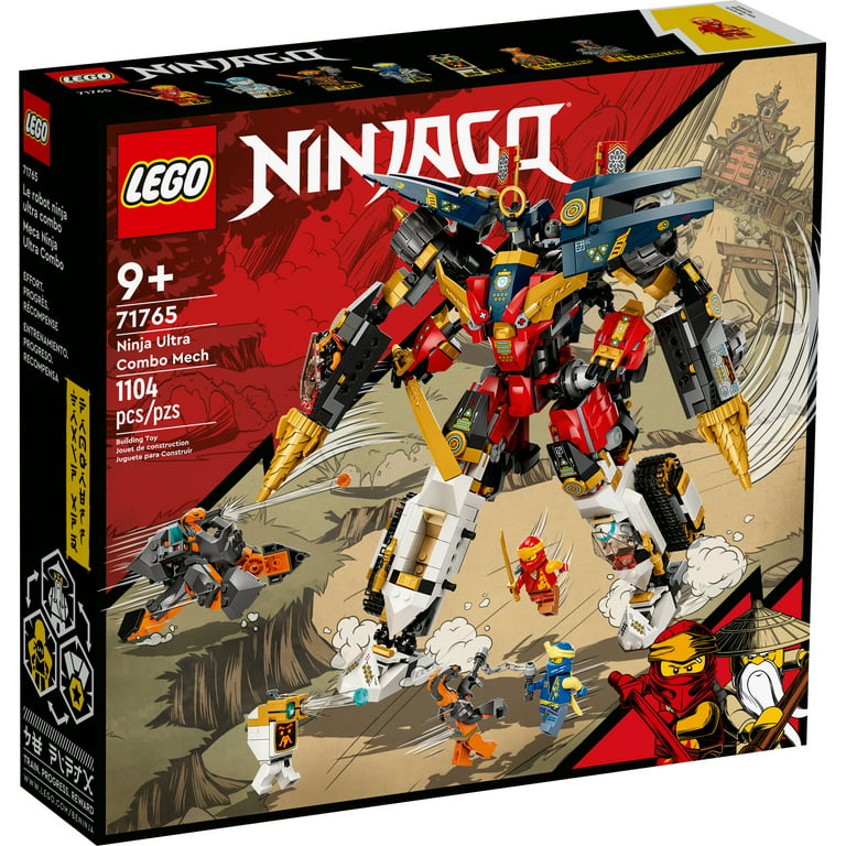 LEGO NINJAGO Ninja Ultra Combo Mech 4 in 1 Set 71765 with Toy Car, Jet  Plane and Tank Toys Plus 7 Minifigures