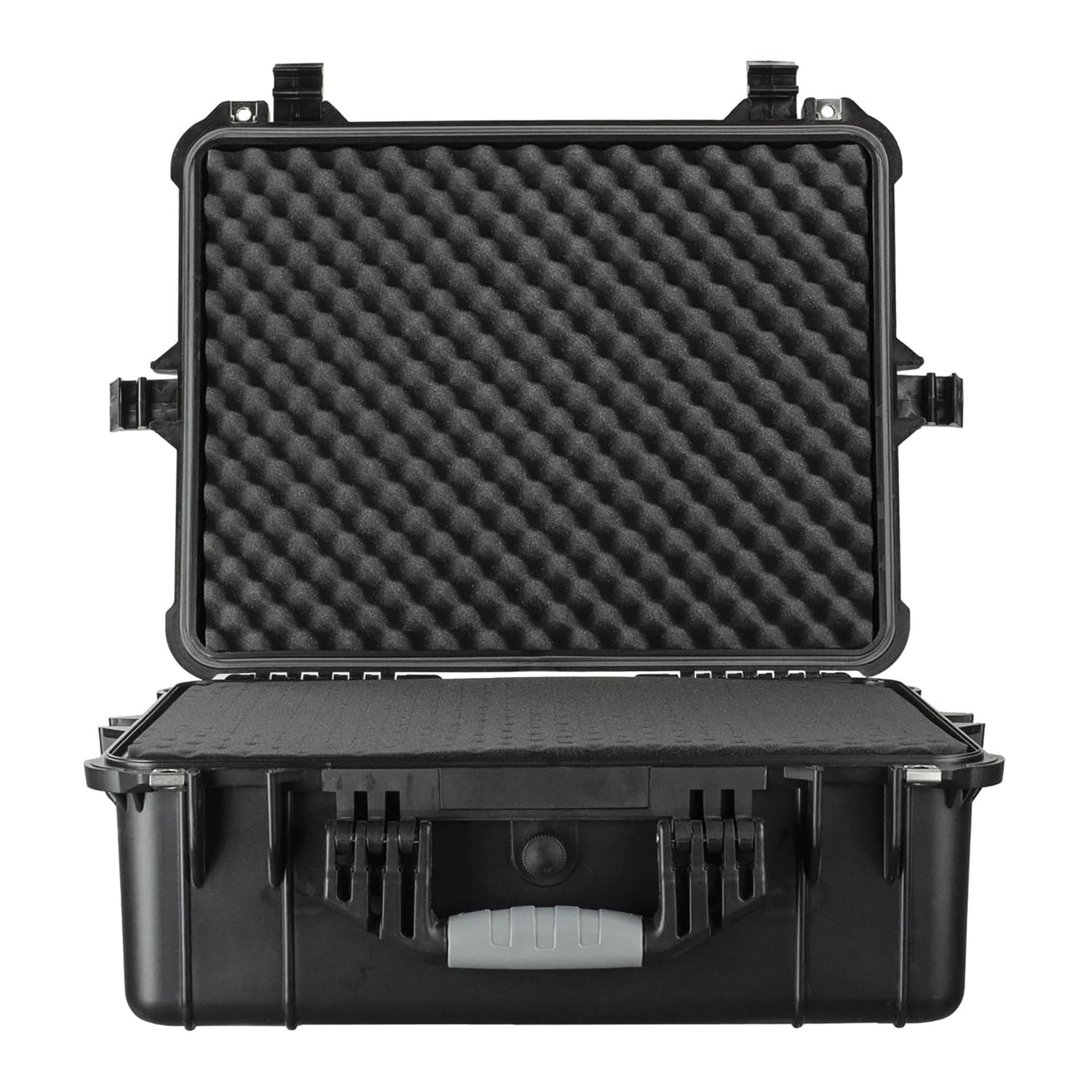 eylar SA00002 Large Waterproof and Shockproof Gear Hard Case with Foam Insert (Black), SA00002