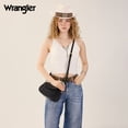 thumbnail image 7 of Wrangler Women Vintage Shoulder Bag Crossbody Hobo Purse with 2 Detachable Straps, Black, 7 of 7