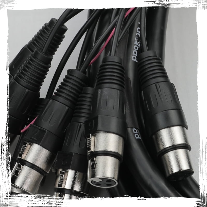 XLR Snake Cable (16 Channels) 20FT by FAT TOAD Patch Studio, Stage, Live  Sound Recording Multicore Cords Pro Audio Shielded Balanced Double-Sided 