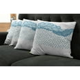 thumbnail image 5 of Ambesonne Blue Throw Pillow Cover 4 Pack, Rain Cloud Sketch Fall, 20", Blue, 5 of 5