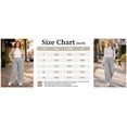 thumbnail image 3 of TEMOFON Sweatpants for Women Wide Leg Pants Fall Sweatpants with Pockets Elastic Waistband Comfy Pants Women Winter Lounge Pants Light Grey L, 3 of 11