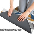 thumbnail image 3 of Multicolor Chevron Pattern Hot Yoga Mat Towel Non Slip for Hot Yoga - Quick-Drying Yoga Mat Cover with 4 Corner Pockets with Travel Bag - Hot Yoga Towel Non Slip 74"x26", 3 of 6