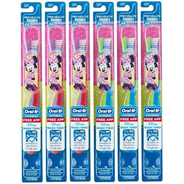 OralB Kids Toothbrush, ProHealth Stages Mickey & Minnie Mouse for