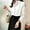 152#White, variant on POETANCE Super Soft Wrinkle Free Button Down Shirts for Women Formal Work Dress Blouses Tops Womens Button Down Shirts Boyfriend Long Sleeve Oversized Blouses Tops Clearance sale One Size