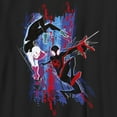 thumbnail image 2 of Boy's Spider-Man: Across the Spider-Verse Miles Morales and Spider Gwen Graphic Tee Black Small, 2 of 5