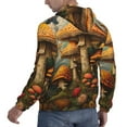 thumbnail image 6 of Haiem Vintage Cloud Mushroom Patterned Men's Hoodie with Kangaroo Pocket - Ideal Pullover Sweatshirt for Daily Wear, Travel, and Home-Large, 6 of 7