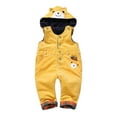 thumbnail image 1 of KIDSCOOL SPACE Baby Denim Overall,Hooded Little Kid Jean Jumper,Blue,2-3 Years, 1 of 2