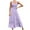 Purple, variant on CFLVAEK 2024 Summer Beach Dresses for Women Sleeveless Scoop Neck Sun Dresses Tiered Smocked Maxi Dress Loose Fit Solid Color Long Dresses
