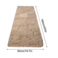 thumbnail image 2 of PLAYDEVMO Faux Sheepskin Area Rug 24x59 Inch Soft Shaggy Carpet for Bedroom Living Room - Plush Floor Mat Non-Slip Backing Tan Color Home Decor,, 2 of 6