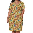 thumbnail image 2 of ¡Tres chicos felices! Vestido holgado con bolsillos. Falda de verano para mujer 2025., 2 of 6