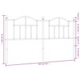 thumbnail image 2 of vidaXL Metal Headboard Black 180 cm, 2 of 4