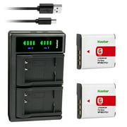 Kastar 2-Pack NP-BG1 Battery and LTD2 USB Charger Replacement for Sony NP-BG1, NP-FG1, G Type Battery, Sony BC-CSG, BC-CSGD, BC-CSGE Charger, Sony Cyber-shot DSC-WX1, Cyber-shot DSC-WX10 Camera